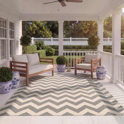 Arneshia Light Gray/Anthracite Indoor / Outdoor Area Indoor/Outdoor Area Rug