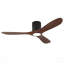 Ventilateur de plafond encastré de 52 pouces avec lumière, télécommande, pales en bois massif, à intensité variable, réversible, fonctionnement silencieux, fonction de mémoire de mise hors tension, conception à profil bas. Convient aux chambres à coucher, aux patios et à l'intérieur