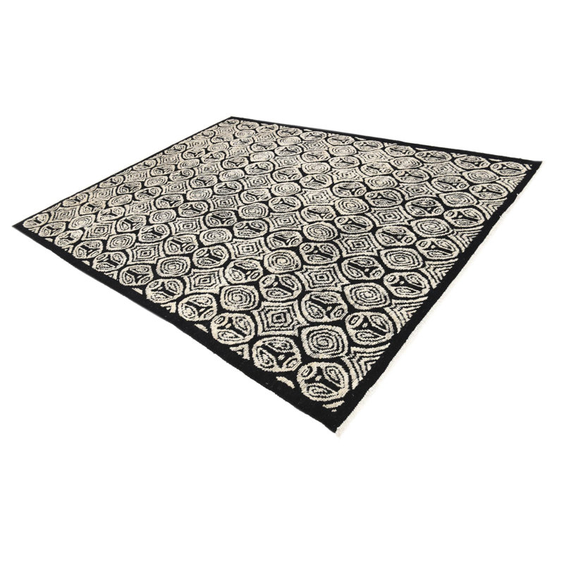 Tapis noir et blanc Judy