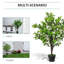Olive artificielle 4 pi Primrue, plante artificielle en pot de chambre de bébé pour décoration intérieure ou extérieure, vert