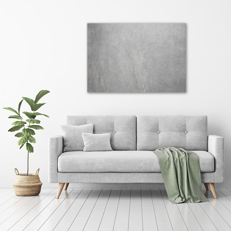 Gray Wall - Wrapped Canvas Print