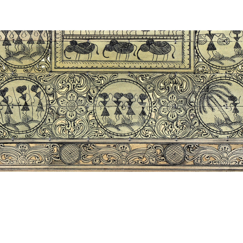 Tribal Farmers | Figurines Warli | Paata, peinture de l'Orissa