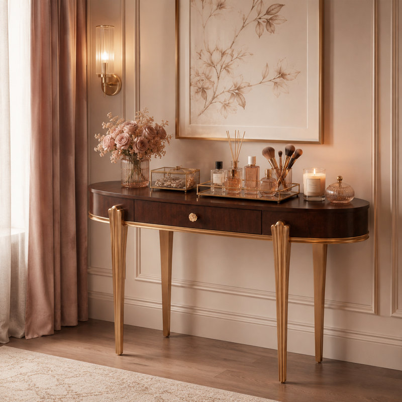 Meuble-lavabo Camellia Field - Pacane chaud