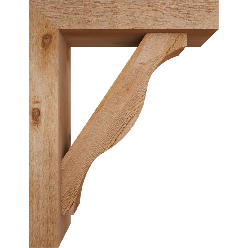 Support Funston Block avec support décalé, 34 x 26, Cèdre rouge occidental de l 6 po (scié brut)