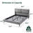 Upholstered Wingback Bed-63519497-63519496
