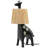 13.8 in. Black Giraffe-Shaped Resin Base Table Lamp with Raffia Shade and Resin Base, Built-in LED for Kids Rooms, Nurseries, Bedroom Nightstands or Playful Home Decor -2067385896