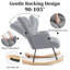 Solid + Manufactured Wood/Iron Rocking Chair-1708616321
