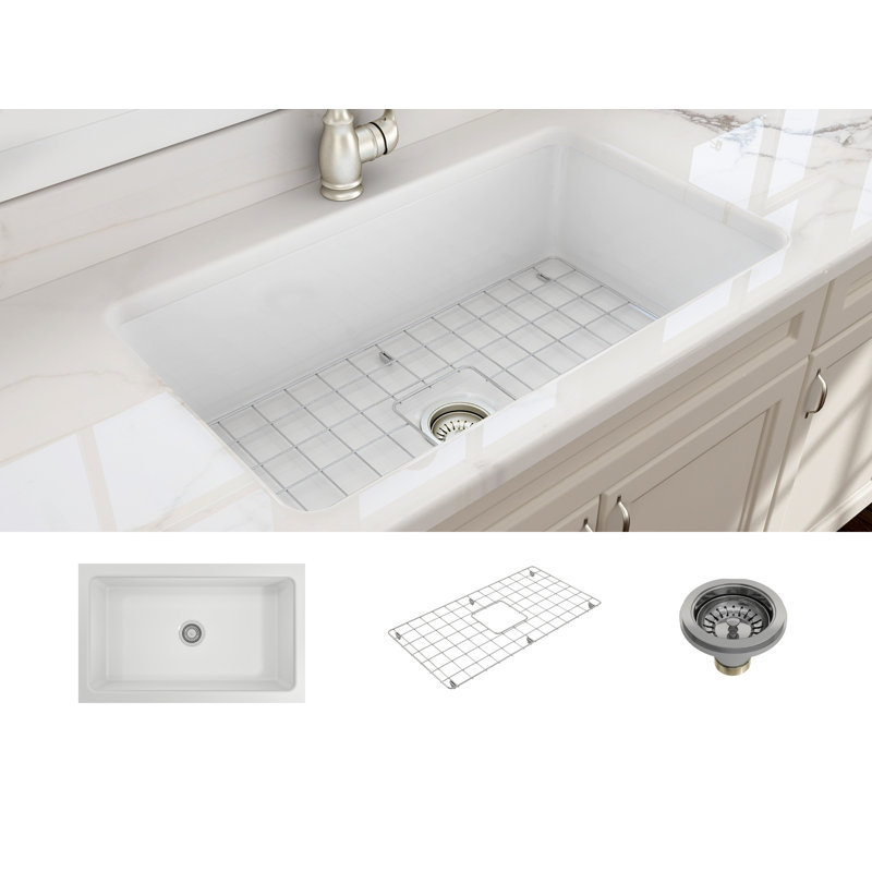 Évier de cuisine encastrable avec accessoires L 32 po x l 19 po Sotto