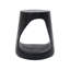 Table d'appoint ronde noire Hollow