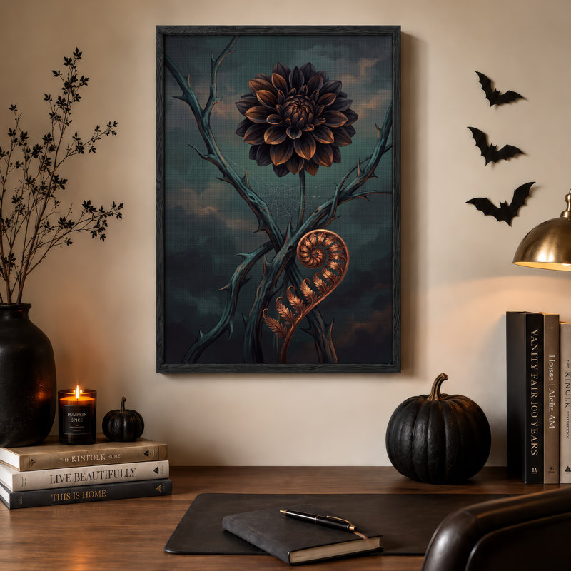 Art mural sur toile d'Halloween, H 48 po x l 36 po