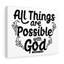 Possible With God - Wrapped Canvas Print-1570032348