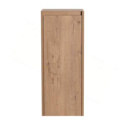 Armoire latérale de salle de bain 12 po, portes à fermeture douce, conception à fixation flottante,