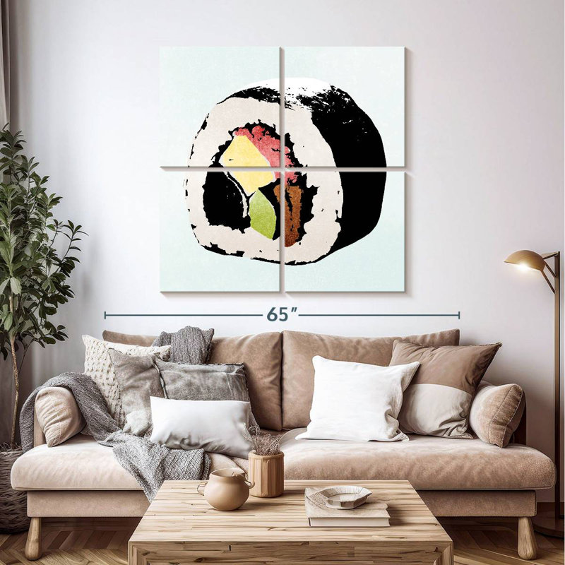 Yarlin style de sushi I, H 45 po x l 45 po