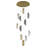 Transitional 12 Light Hanging Glass Chandelier-438617877