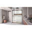 DreamLine Encore P 36 po x l 60 po x H 78 3/4 po Porte de douche semi-encadrée en bronze huilé avec base de douche Biscuit-29346421-29346425-132254063