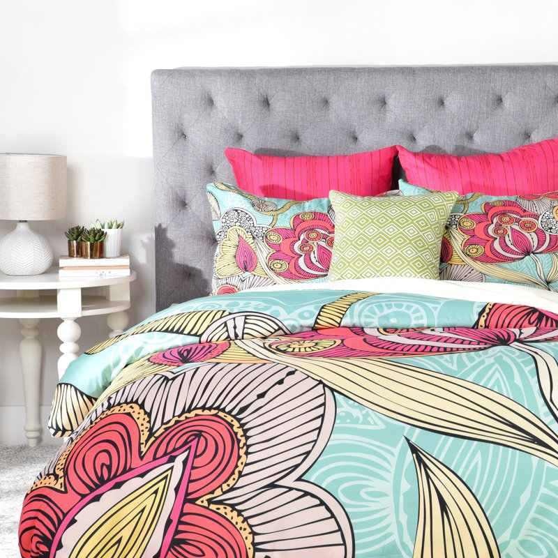 Valentina Ramos Polyester Floral Duvet Cover, Twin, Lightweight