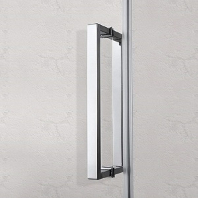 Frameless Single Sliding Shower Doors, 56-60" Width x 62" Height with 5/16"(8mm) Clear Tempered Glass and Explosion-Proof Film