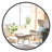 Modern Wall-Mounted Metal Framed Round Mirror-2062495668-2056563213