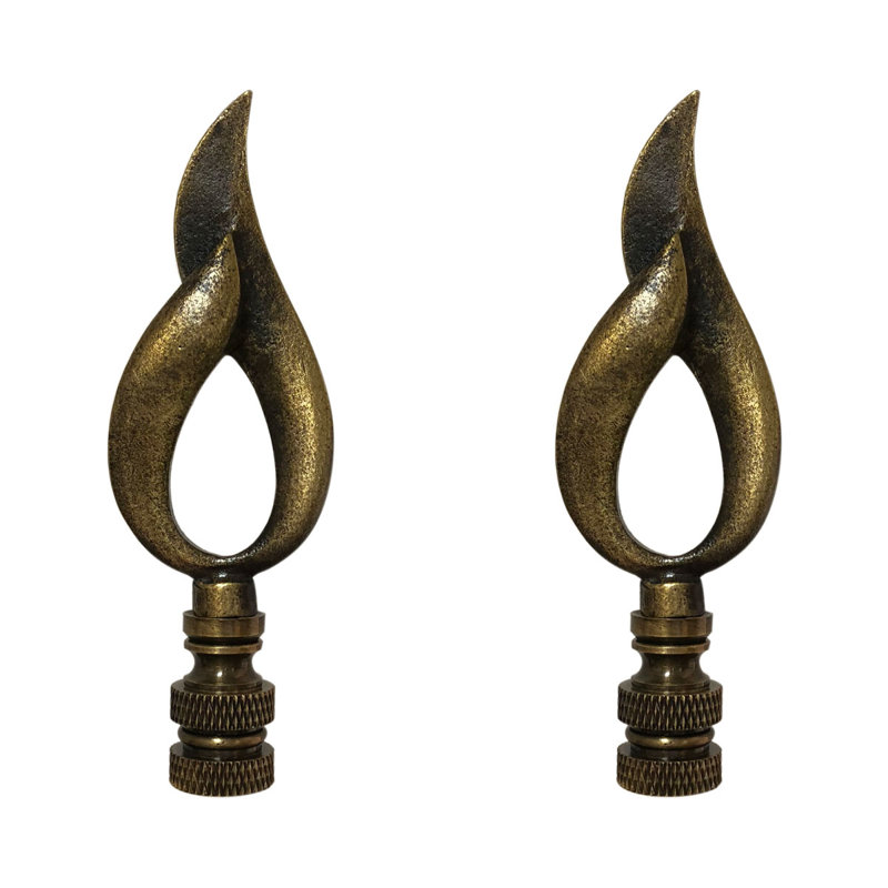 Faîteau de lampe à flamme modern, Laiton antique