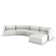 Gatsby Modular Sofa & Puff - 5-Seater - Basic