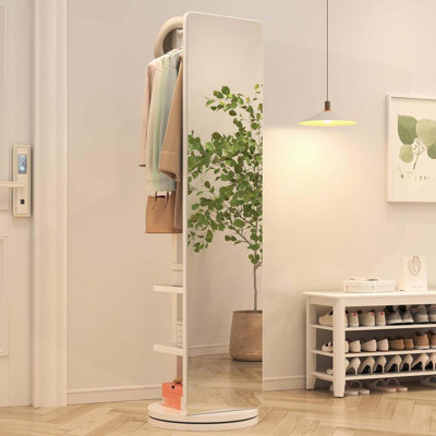 Versatile Full-Length Mirror with Integrated Hanger for Home Spaces