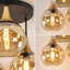Arriba Glass Semi Flush Mount