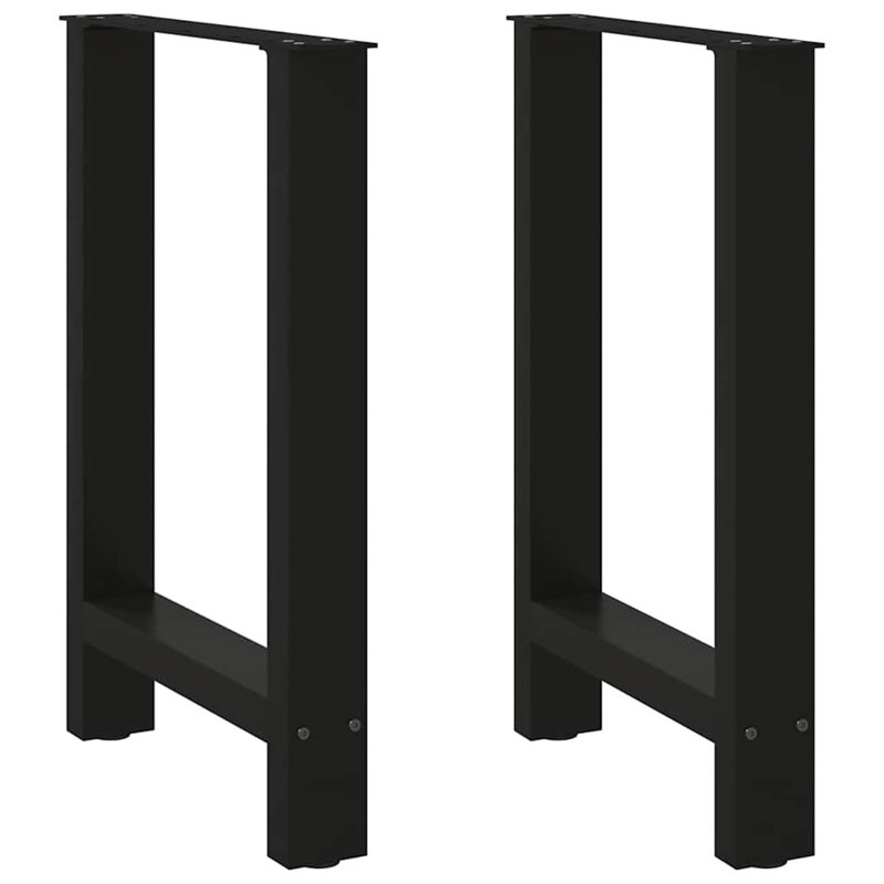 Seaira Coffee Table Legs Steel, 73cm H x 50cm W x 50cm D, Black