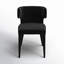 Chaise d'appoint rembourrée à oreilles Emma-1427749716