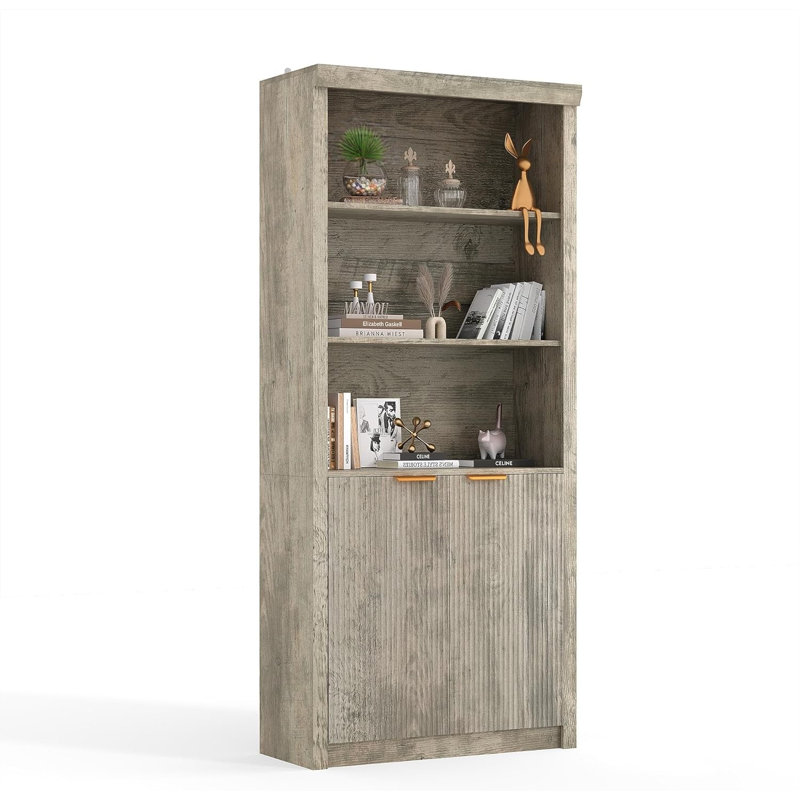 180.1cm H x 80cm W Bookcase, Grey