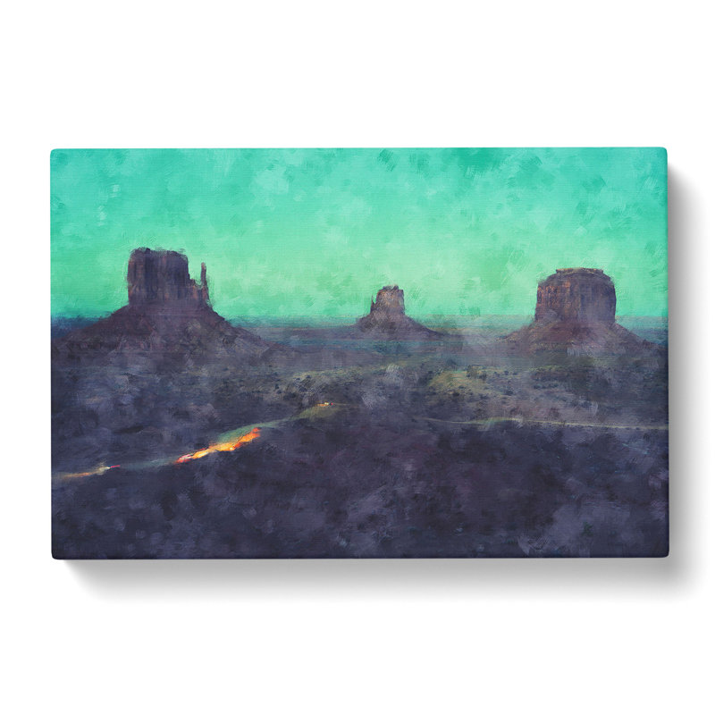Oljato-Monument Valley - Wrapped Canvas Painting, 60cm H x 91cm W x 3cm D