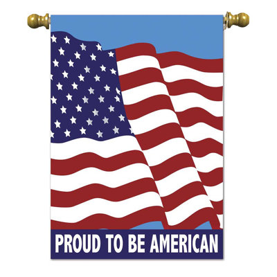 Troutdale Double Sided Independence Day Garden Flag