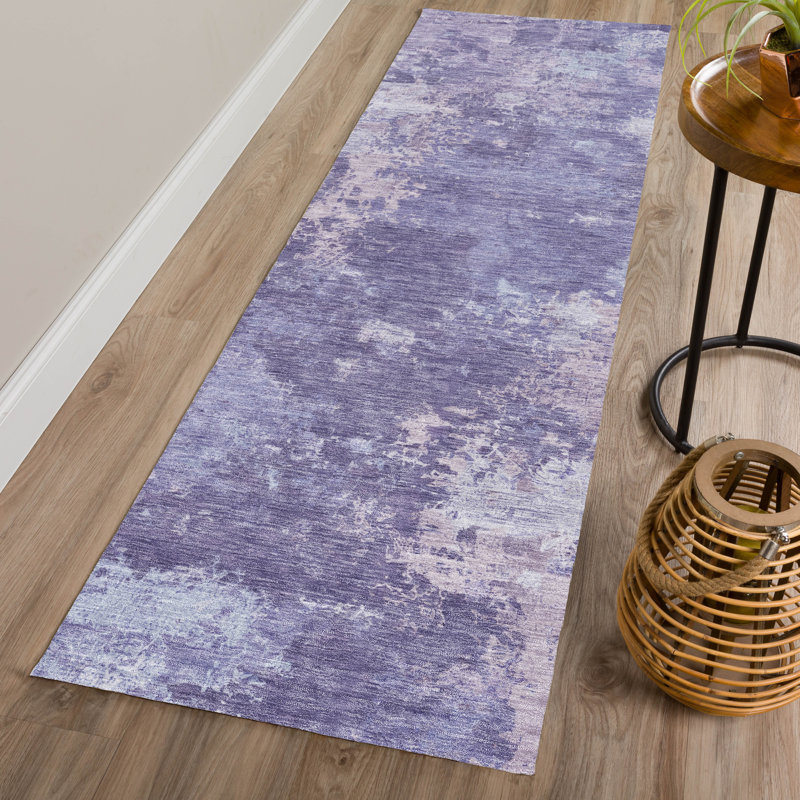 Machine Washable Indoor/Outdoor Chantille ACN2364 Abstract Rug, Runner 2'3" x 7'6"