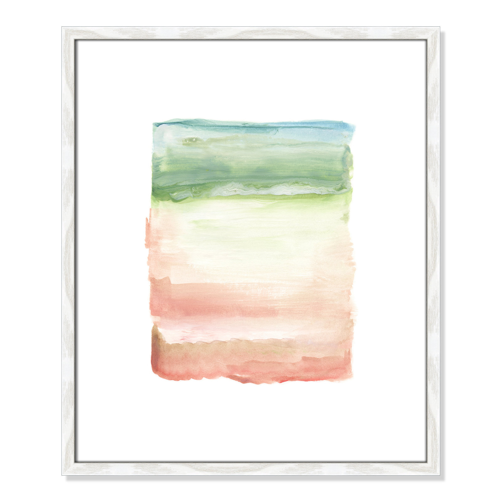 Skye I - Picture Frame Print on Paper, White Framed Paper, 25.5" H x 21.5" W x 0.75" D