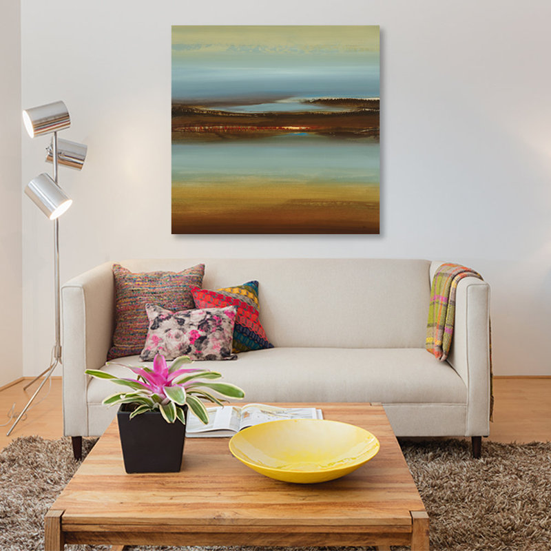 «Zen Land», impression sur toile, H 12 po x l 12 po x P 0,75 po, Toile tendue, Pas de tapis