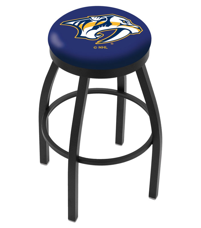 Tabouret de bar pivotant de 30 po NCAA, Ride noire, Predators de Nashville