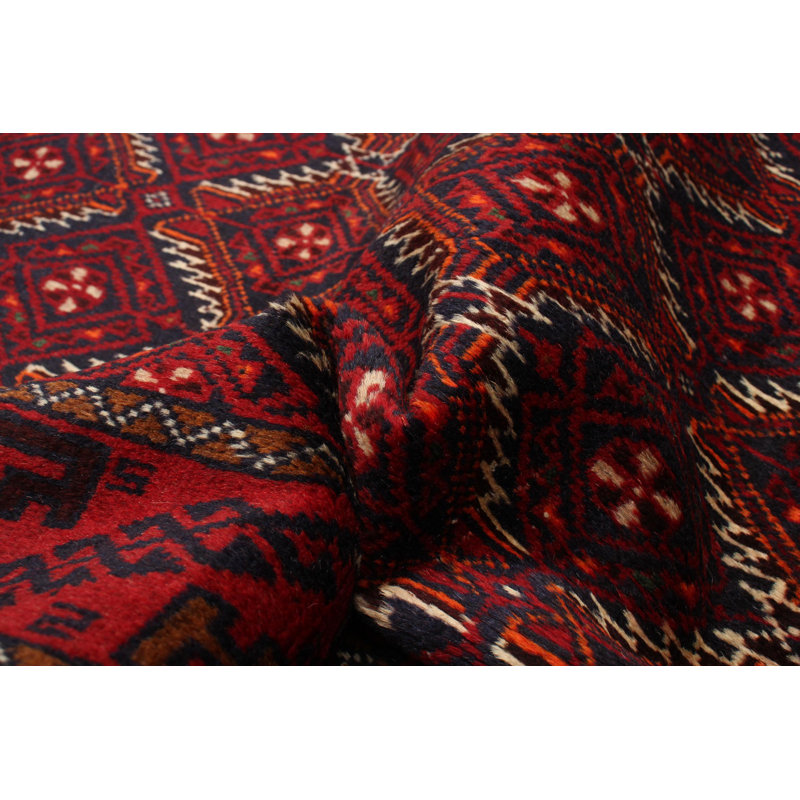 Tapis bleu foncé Royal Baluch 3 pi 5 po x 6 pi 2 po