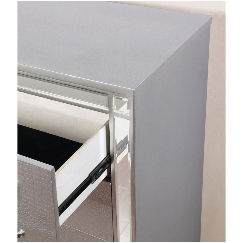 2 Drawers Drawer With Mirror Trim