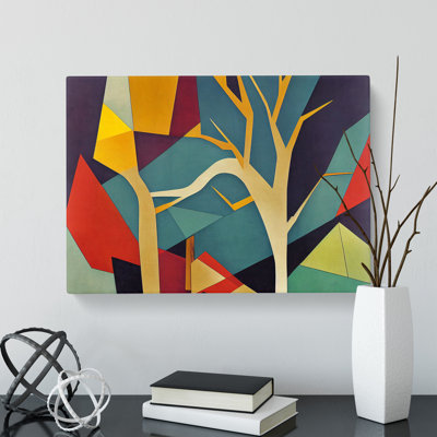 Alluring Abstract Tree Forest - Wrapped Canvas