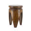 Table d'appoint en bois de paulownia sculptée à la main