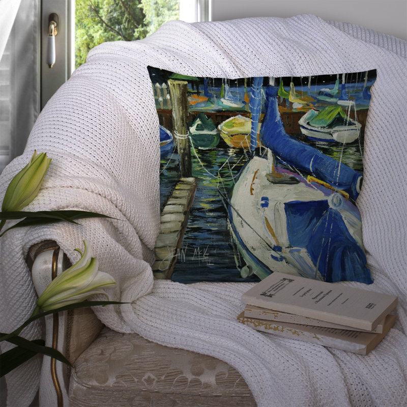 Coussin intérieur/extérieur s Sailboat, H 14 po x l 14 po x P 4 po