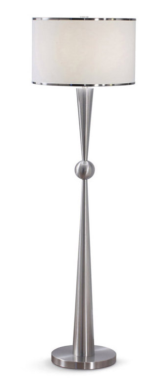 Hyland 62'' Traditional Floor Lamp, Brushed Nickel