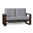 Vale 60.5'' Wide Aluminum Loveseat with Cushions-98918513-98918508