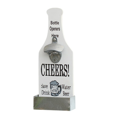 Ouvre-bouteille d'eau fixé au mur - Ouvre-bière rétro pour les amateurs de bière