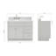 Ensemble de meuble-lavabo simple 43 po Partham-94350870