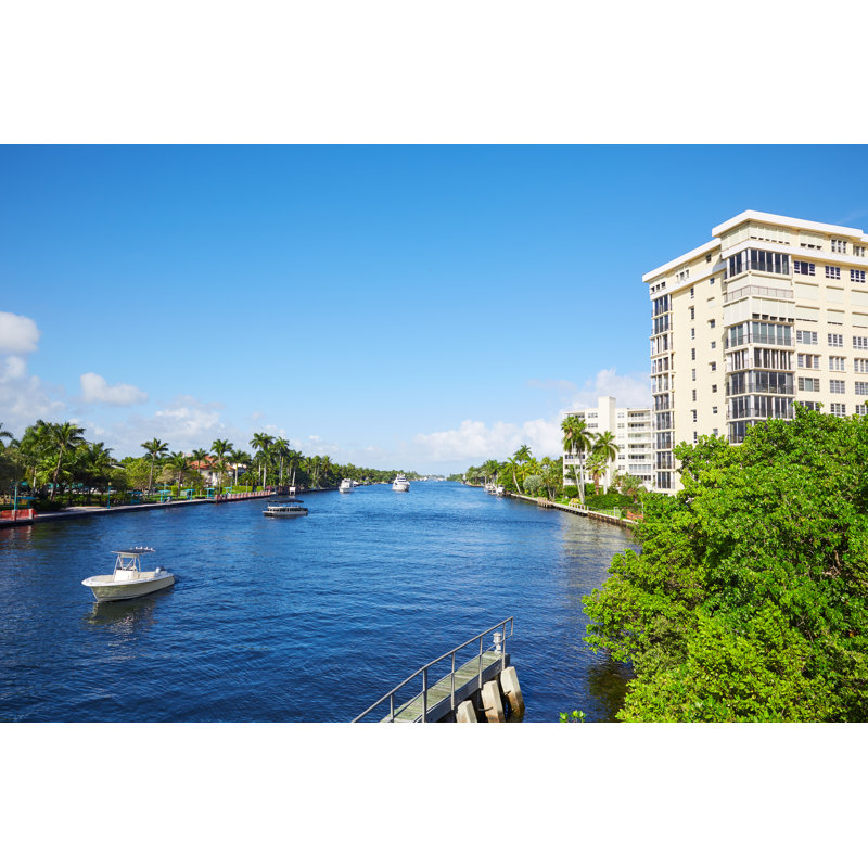 Del Ray Delray Beach - Photographie sur toile tendue, H 12 po x l 18 po
