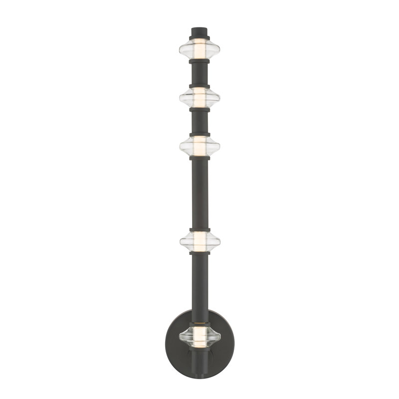 Pearl 21.5" High LED Wall Sconce, Black