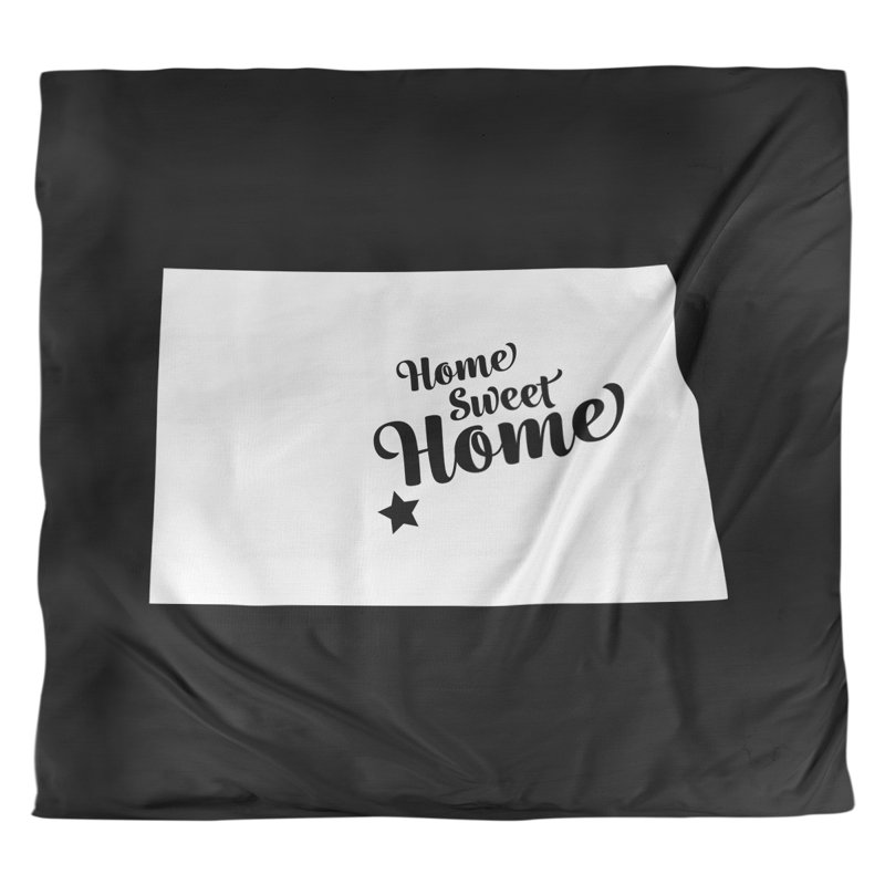 Housse de couette bismarck doux, Housse de couette pour grand lit, Noir, Polyester brossé