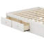 Grand lit en bois massif avec 4 tiroirs de rangement et rangement à levage hydraulique, cadre de lit plateforme sans tête de lit-694907378