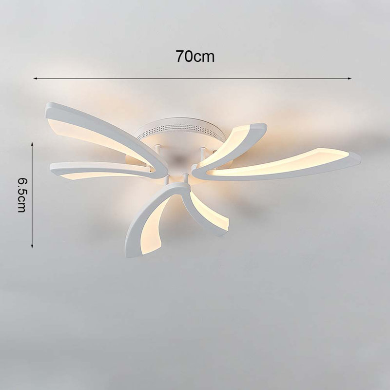 LED Semi Flush Mount, Gold