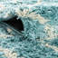 Tapis de couloir contemporain de couleur vert-bleu Annegriet-71211254